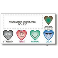 Hearts Stress-Test Business Card Magnet (2"x3-1/2")